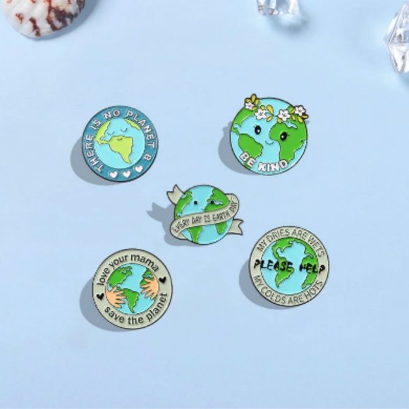 🍏50% OFF/3+...Earth Pins - Picture 1 of 4